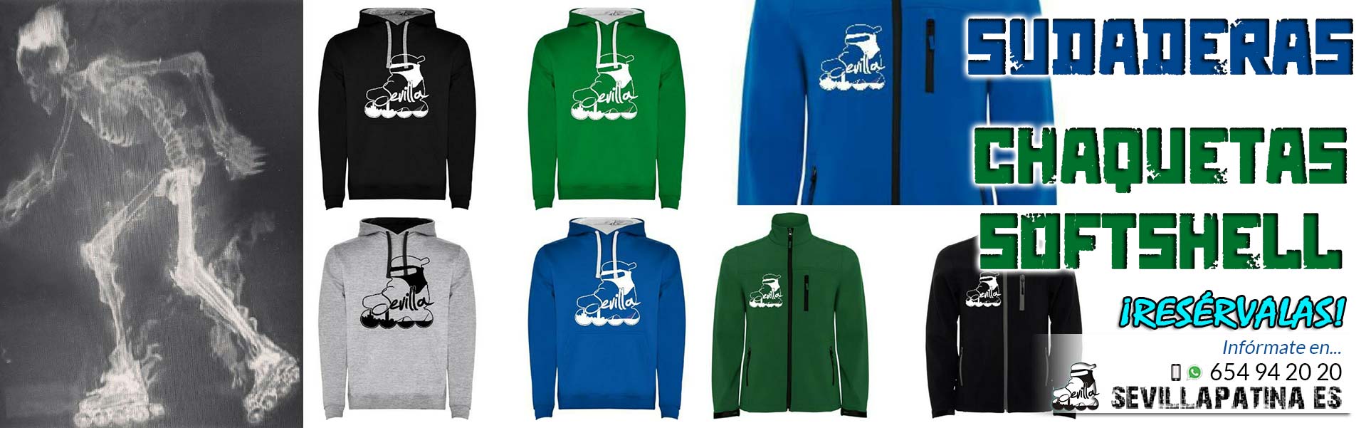 Consigue las Sudaderas y Chaquetas Softshell del Club Sevilla Patina